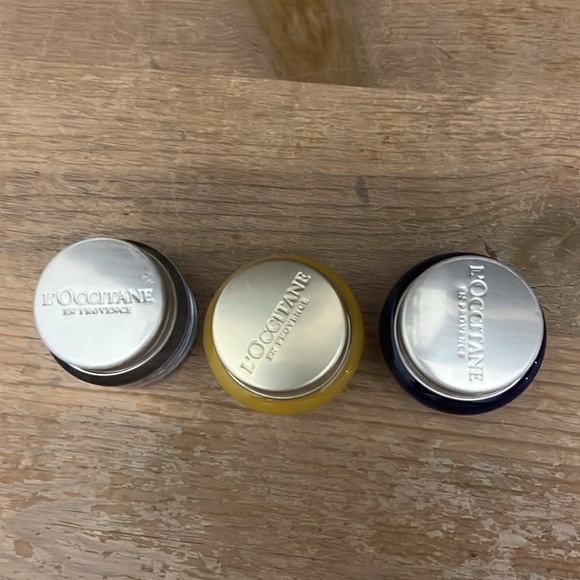3 L’Occitane en Provence Sample Size Jars Divine Cream - Precious Cream - Gel - Picture 2 of 9